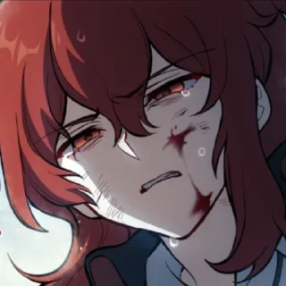 😢 emoji Дилюк любимый, дайте цёмеуть Telegram sticker 19 of 120