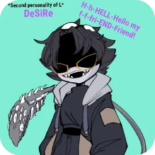 😈 emoji Murder Drone serial model "L"  @ImOutcore Telegram sticker 17 of 17