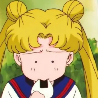 🤭 emoji Сейлор Мун! Telegram sticker 5 of 57