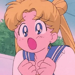 😔 emoji Сейлор Мун! Telegram sticker 8 of 57