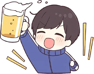 🍺 emoji Jersey Kun Pt.5 @jp_stickers Telegram sticker 22 of 40