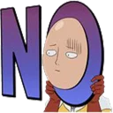 ❎ emoji OnePunchMan Telegram sticker 20 of 29