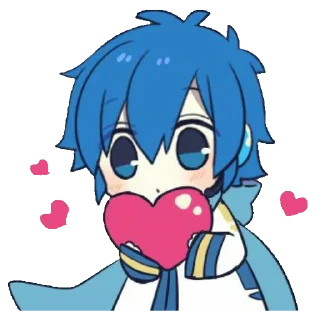 ❤️ emoji KAITO | VOCALOID Telegram sticker 13 of 116