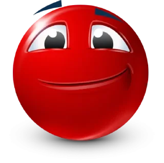 Sticker from Red Face Emoji @TgSticker