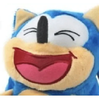 😆 emoji Sonic Plush Telegram sticker 13 of 92