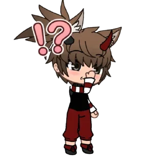 ⁉️ emoji Чез гачя Telegram sticker 6 of 18