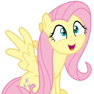 😃 emoji Fluttershy | @MLP_AnimatedStickers Telegram sticker 19 of 120
