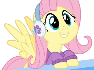 😃 emoji Fluttershy | @MLP_AnimatedStickers Telegram sticker 14 of 120