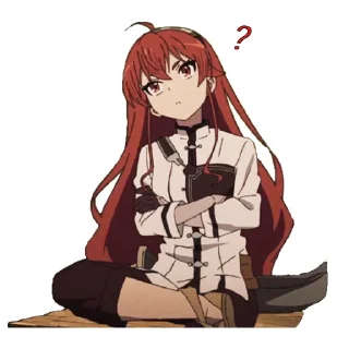 ❓ emoji Eris Greyrat      || @three_hundred_bucksss Telegram sticker 6 of 42