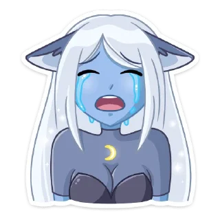 #️⃣ emoji Лунная Мелани | @Stick4Gram Telegram sticker 14 of 48