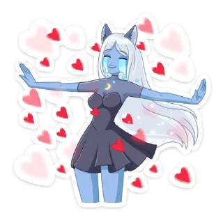 #️⃣ emoji Лунная Мелани | @Stick4Gram Telegram sticker 6 of 48