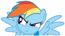 😤 emoji Rainbow Dash Telegram sticker 22 of 118