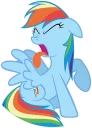 😖 emoji Rainbow Dash Telegram sticker 24 of 118