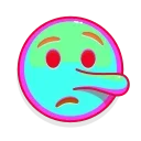 🤥 emoji Rainbow emoji Telegram sticker 7 of 25