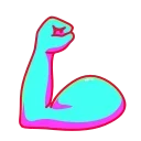 💪 emoji Rainbow emoji Telegram sticker 14 of 25