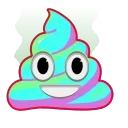 💩 emoji Rainbow emoji Telegram sticker 15 of 25