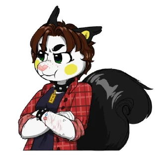😠 emoji білочка Рісу Telegram sticker 9 of 63