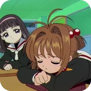 😴 emoji ✩Sakura and Tomoyo✩ Telegram sticker 5 of 60