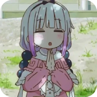🐉 emoji ⋆☾⋆⁺₊дракон горничная Кобаяши ₊˚.⋆☾⋆ Telegram sticker 7 of 78
