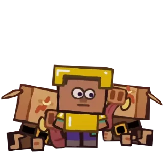 👅 emoji Minecraft Cas van de Pol Telegram sticker 20 of 61