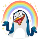 🌈 emoji Mr. Penguin Telegram sticker 7 of 31