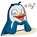 😏 emoji Mr. Penguin Telegram sticker 21 of 31