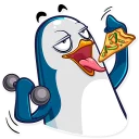 🏋 emoji Mr. Penguin Telegram sticker 24 of 31