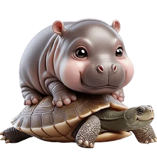 🐢 emoji Бегемотик 4 @Nyasticks Telegram sticker 24 of 43