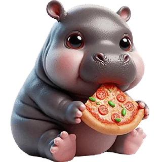 😋 emoji Бегемотик 2 @Nyasticks Telegram sticker 18 of 43