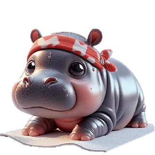 🪫 emoji Бегемотик → @emojiprems Telegram sticker 22 of 40