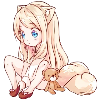 😔 emoji Некомия 2 @nyasticks Telegram sticker 4 of 41