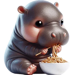 😋 emoji Бегемотик → @emojiprems Telegram sticker 13 of 40