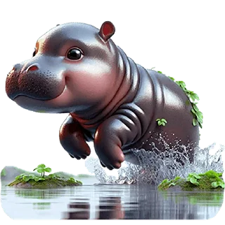 🏃 emoji Бегемотик 2 @Nyasticks Telegram sticker 5 of 43