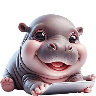 💻 emoji Бегемотик 4 @Nyasticks Telegram sticker 16 of 43