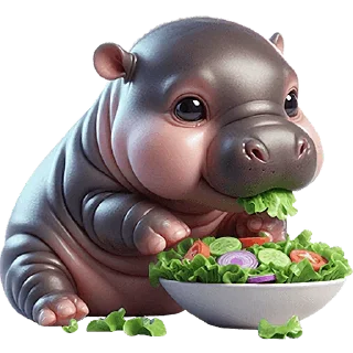 😋 emoji Бегемотик 2 @Nyasticks Telegram sticker 21 of 43