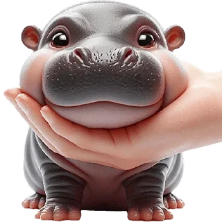 ☺️ emoji Бегемотик → @emojiprems Telegram sticker 6 of 40