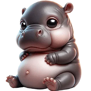 😪 emoji Бегемотик 2 @Nyasticks Telegram sticker 20 of 43