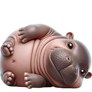 😋 emoji Бегемотик 4 @Nyasticks Telegram sticker 18 of 43