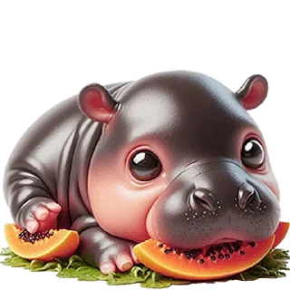 🥝 emoji Бегемотик → @emojiprems Telegram sticker 19 of 40