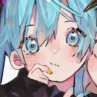 🌊 emoji Мику,нямням @QwIiQw1 Telegram sticker 12 of 87
