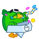 🥳 emoji Jack the Parrot Telegram sticker 20 of 25