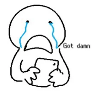 😢 emoji reactions Telegram sticker 5 of 97