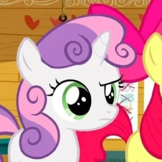 🍬 emoji Sweetie Belle | @MLPstick Telegram sticker 18 of 50