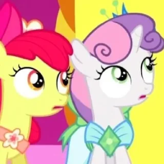 🍬 emoji Sweetie Belle | @MLPstick Telegram sticker 24 of 50