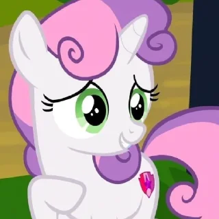 🍬 emoji Sweetie Belle | @MLPstick Telegram sticker 8 of 50