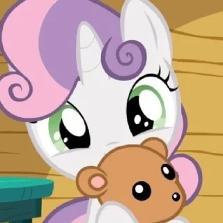 🍬 emoji Sweetie Belle | @MLPstick Telegram sticker 2 of 50
