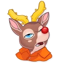 ❓ emoji Mr. Deer Telegram sticker 9 of 31