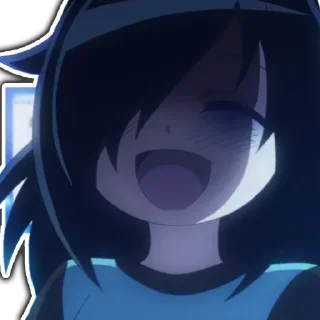 😆 emoji Tomoko by @anime_stickerr Telegram sticker 20 of 35