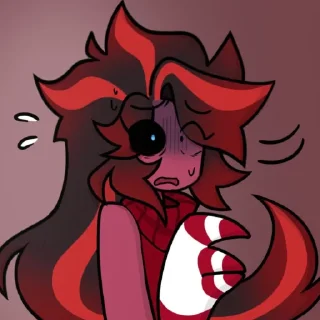 😨 emoji Ред Вельвет лучши Telegram sticker 22 of 120