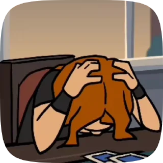 😭 emoji — ⲭэⲃυ! Telegram sticker 11 of 50